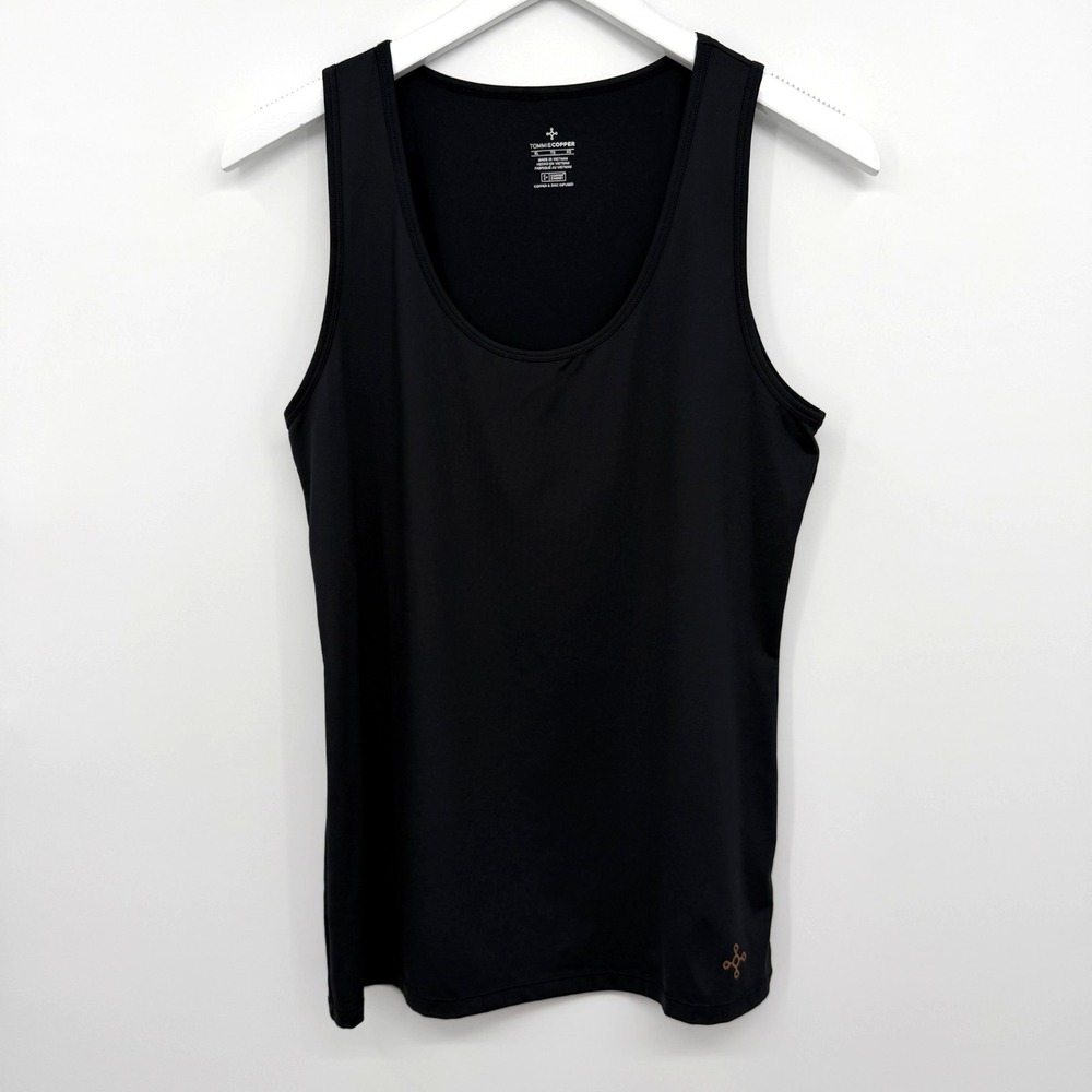 Tommie Copper Tank Top Shirt Size XL Compression Black Znergy Stretch Round Neck